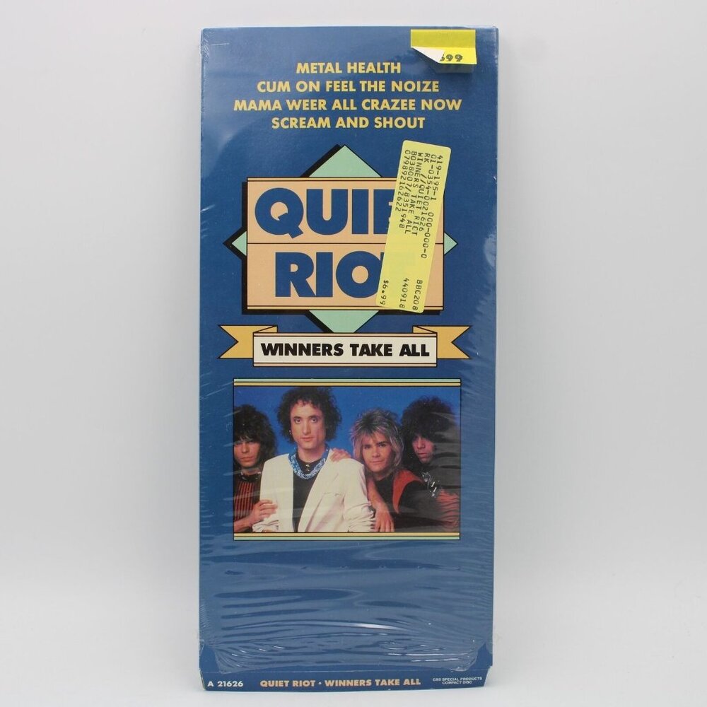 Quiet Riot Winners Take All 1990  Empty CD Longbox NO DISC Cum On Feel The Noize
